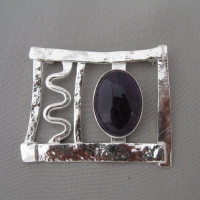 amethyst brooch