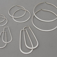 forged hoop earrings
