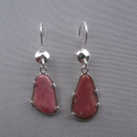 rhodonite earrings