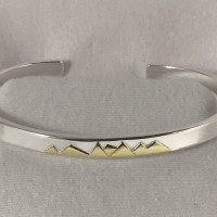 “West Coast Mountains” cuff bracelet