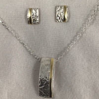 Stud Earrings and Pendant