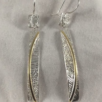 Earrings with European Wire and Separate Top