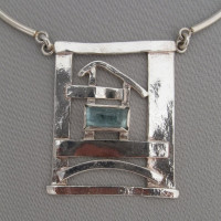 rectangular aquamarine necklace rectangular aquamarine necklace