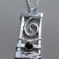 black onyx pendant black onyx pendant