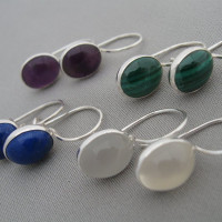 oval cabochon earrings oval cabochon earrings