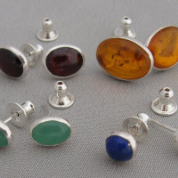 oval cabochon stud earrings oval cabochon stud earrings