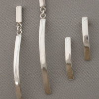 rolled silver earrings rolled silver earrings