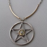 diamond pendant silver and gold diamond pendant silver and gold