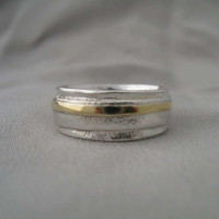 ring silver and gold ring silver and gold