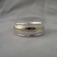 ring silver and gold