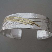 cuff bracelet silver and gold cuff bracelet silver and gold